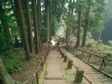 神社に続く階段